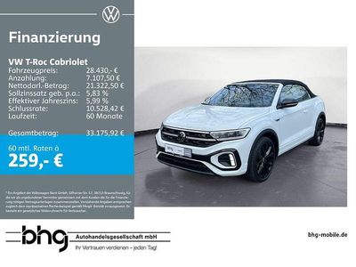 Gebraucht VW T-Roc R-line 150 PS (110 kW) 2022 Weiß SUV