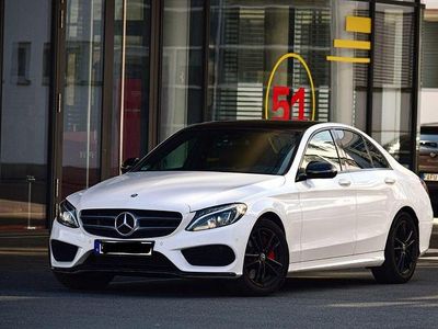 Weiß Gebraucht 2015 Mercedes C250 AMG line Limousine | 19.200 € (Teuer)
