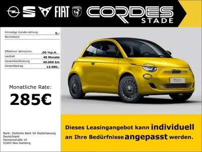 Nouă Fiat 500e Icon 69 kW (95 CP) 2026 Galben Cabrio