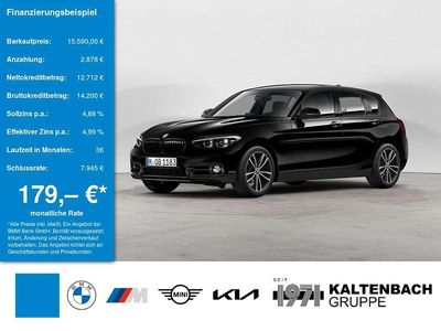 Gebraucht BMW 118 Sport Line 136 PS (100 kW) 2018 Schwarz Kleinwagen