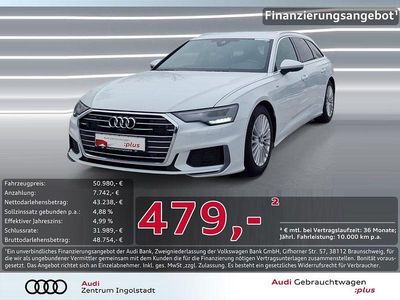 Weiß metallic Gebraucht 2023 Audi A6 Design Kombi | 50.980 €