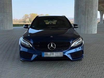 Gebraucht Mercedes C220 AMG line 170 PS (125 kW) 2016 Blau Kombi