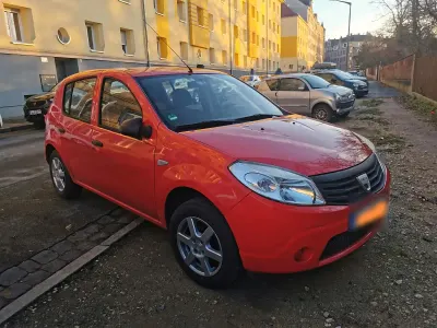 Gebraucht Dacia Sandero 2009 Rot Kleinwagen