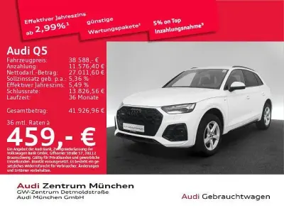 Gebraucht Audi Q5 S-Line 204 PS (150 kW) 2024 Arkonaweiß SUV