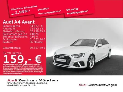 Brugt Audi A4 S-Line 204 HK (150 kW) 2024 Hvid Stationcar