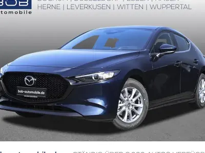Ny Mazda 3 Prime-Line 140 HK (102 kW) 2025 Blå Sedan