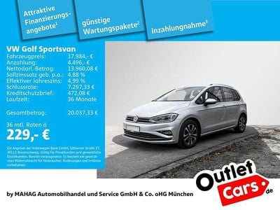 Usata VW Golf United 131 CV (96 kW) 2020 Argento Monovolume