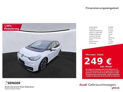 Gebraucht VW ID.3 Pro 150 kW (204 PS) 2022 Gletscherweiß Kleinwagen