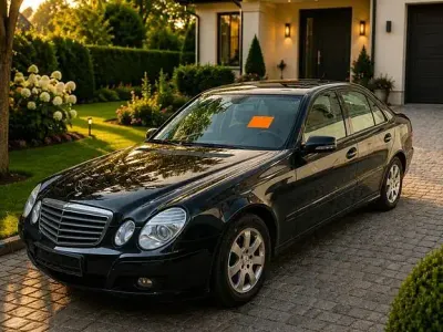 Używany Mercedes E280 Elegance 190 KM (139 kW) 2007 Czarny Sedan/Limuzyna