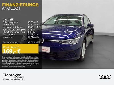 Blau Gebraucht 2021 VW Golf VIII Life | 16.490 € (Guter Preis)
