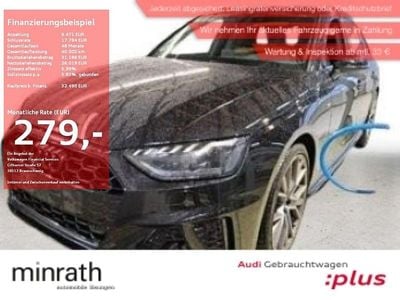 Mythosschwarz metallic Gebraucht 2023 Audi A4 S-Line Kombi | 32.490 € (Guter Preis)