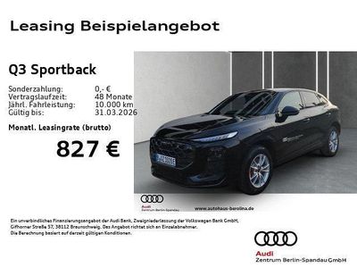 Schwarz Gebraucht 2025 Audi Q3 Sportback S-Line SUV | 63.888 €