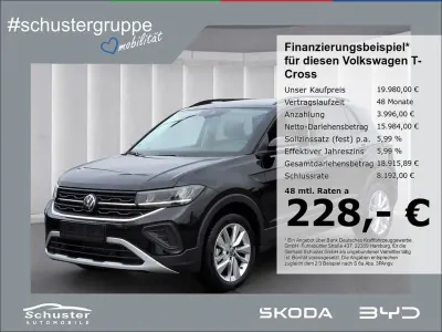 Gebraucht VW T-Cross Goal 95 PS (69 kW) 2025 Schwarz SUV