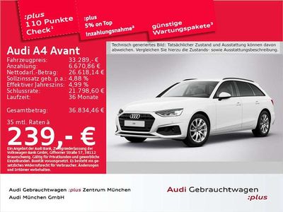 Arkonaweiß Gebraucht 2024 Audi A4 Basis Kombi | 33.289 € (Fairer Preis)