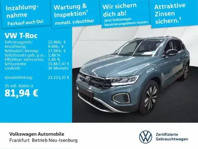 Gebraucht VW T-Roc Goal 116 PS (85 kW) 2025 Blau SUV