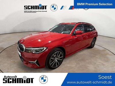 Gebraucht BMW 330e Luxury Line 292 PS (214 kW) 2021 Melbourne rot metallic Kombi