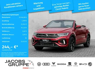 Second-hand VW T-Roc Cabriolet R-line 150 CP (110 kW) 2025 Roșu Cabrio