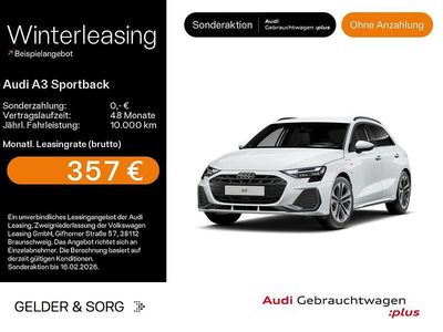 Gletscherweiß metallic Gebraucht 2025 Audi A3 S-Line Limousine | 41.550 € (Etwas zu teuer)