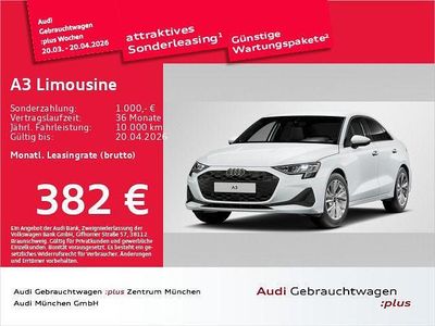 Gebraucht Audi A3 Ambiente 150 PS (110 kW) 2025 Gletscherweiß metallic Limousine