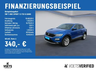 Gebraucht VW T-Roc Sportline 150 PS (110 kW) 2020 Blau SUV