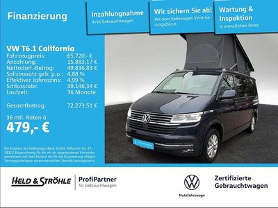 Second-hand VW California California 150 CP (110 kW) 2024 Albastru Van