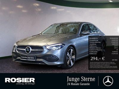 Grau / selenitgrau (metallic) Gebraucht 2022 Mercedes C200 Avantgarde Limousine | 33.920 € (Guter Preis)