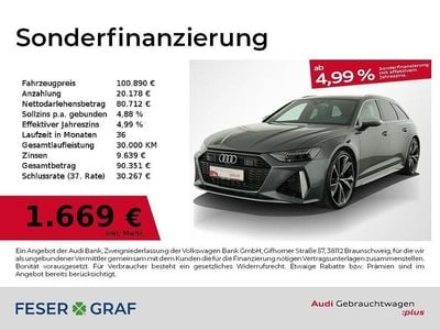 Daytonagrau perleffekt Gebraucht 2024 Audi RS6 Ambiente Kombi | 100.890 €
