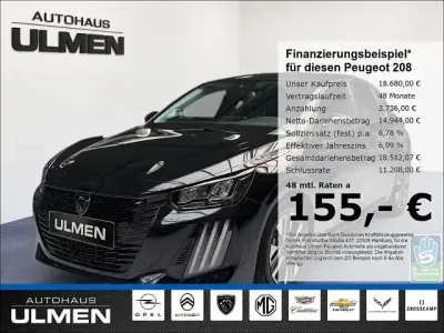 Gebraucht Peugeot 208 Allure 101 PS (74 kW) 2024 Schwarz Kleinwagen