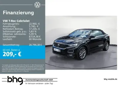 Gebraucht VW T-Roc R-line 150 PS (110 kW) 2021 Schwarz SUV