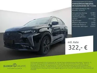 Brugt DS Automobiles DS7 Crossback Performance Line Plus 131 HK (96 kW) 2023 Sort SUV