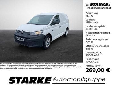 Gebraucht VW Caddy Maxi 102 PS (75 kW) 2024 Weiß (candyweiß) Van / Kleinbus