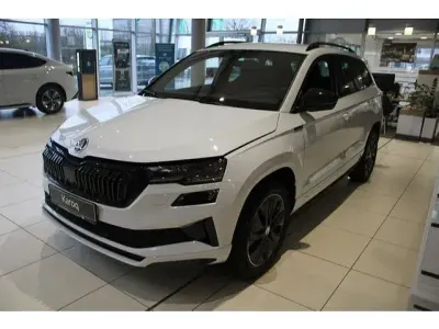 Gebraucht Skoda Karoq SportLine 150 PS (110 kW) 2025 Moonweiss metallic SUV