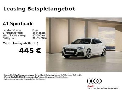 Weiß Neu 2025 Audi A1 Sportback S-Line Kleinwagen | 33.888 € (Fairer Preis)