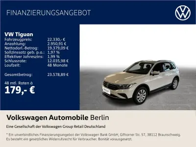 Gebraucht VW Tiguan Active 150 PS (110 kW) 2022 Weiß SUV