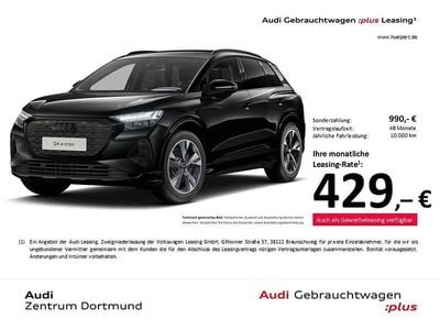 Mythosschwarz metallic Gebraucht 2025 Audi Q4 e-tron Advanced SUV | 44.411 € (Guter Preis)