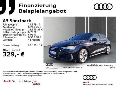 Mythosschwarz metallic Gebraucht 2023 Audi A3 S-Line Limousine | 24.879 € (Fairer Preis)