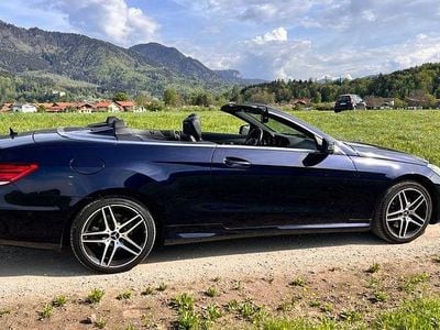 Gebraucht Mercedes E220 AMG line 170 PS (125 kW) 2017 Blau Cabrio
