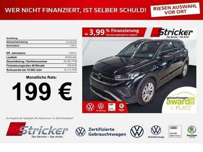 Deep black perleffekt (metallic) Gebraucht 2025 VW T-Cross Goal SUV | 22.949 € (Superpreis)