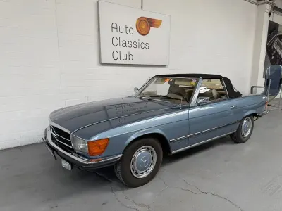 Second-hand Mercedes SL350 200 CP (147 kW) 1972 Albastru Cabrio