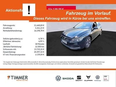 Gebraucht VW Golf VIII Move 150 PS (110 kW) 2023 Schwarz Limousine