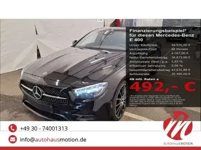 Brugt Mercedes E400 AMG line 330 HK (242 kW) 2021 Sort Sedan