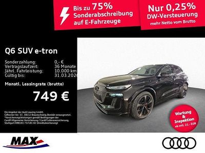 Neu Audi Q6 e-tron S-Line 225 kW (306 PS) 2025 Schwarz SUV