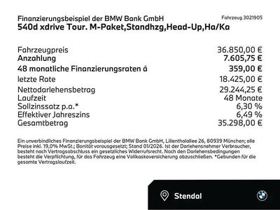 Bluestone (grau) Gebraucht 2020 BMW 540 M Sport Kombi | 36.850 €