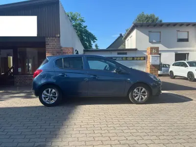 Gebraucht Opel Corsa drive 101 PS (74 kW) 2016 Nacht blau met Kleinwagen