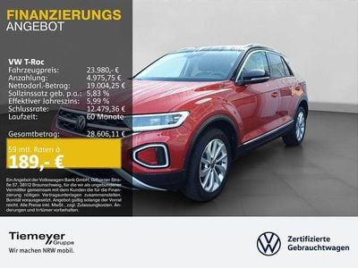 Usado VW T-Roc Style 150 HP (110 kW) 2023 Vermelho SUV