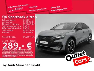 Gebraucht Audi Q4 Sportback e-tron S-Line 194 kW (265 PS) 2023 Grau SUV