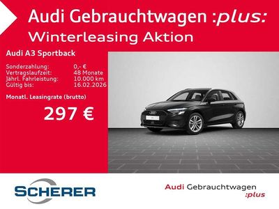 Mythosschwarz metallic Gebraucht 2024 Audi A3 Basis Limousine | 29.950 € (Superpreis)