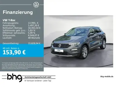 Gebraucht VW T-Roc Style 116 PS (85 kW) 2018 Grau SUV