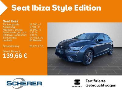 Gebraucht Seat Ibiza Style 116 PS (85 kW) 2024 Magnetic grau metallic (metallic) Kleinwagen