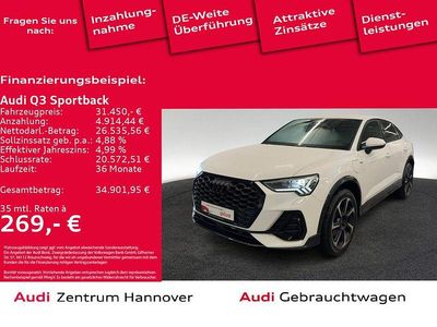 Weiß Gebraucht 2022 Audi Q3 Sportback S-Line SUV | 31.450 € (Guter Preis)